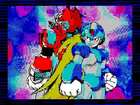 藤田 靖明 aka Bun Bun (Yasuaki Fujita) - Megaman 3  (ZX Spectrum 1 bit beeper cover, Fuse Unfiltered)
