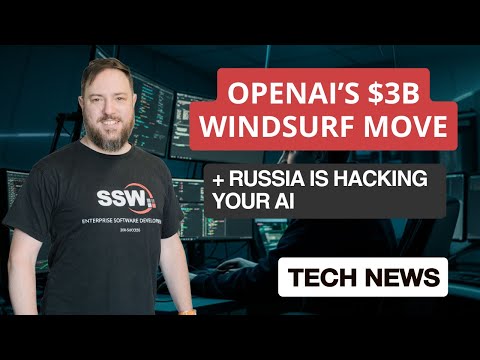 Tech News # 48 | Matt Wicks | AI, GitHub, .NET 10 Preview + Russian Influence on Chatbots