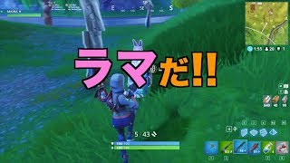 【実況プレイ】ラマに気づかない男 - Fortnite #1 -