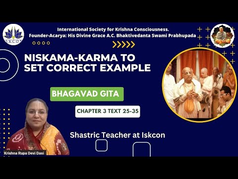 Hindi Bhakti Shastri | Bhagavad Gita CHAPTER 3 TEXT  25-35 | By Krishna Rupa devi Dasi
