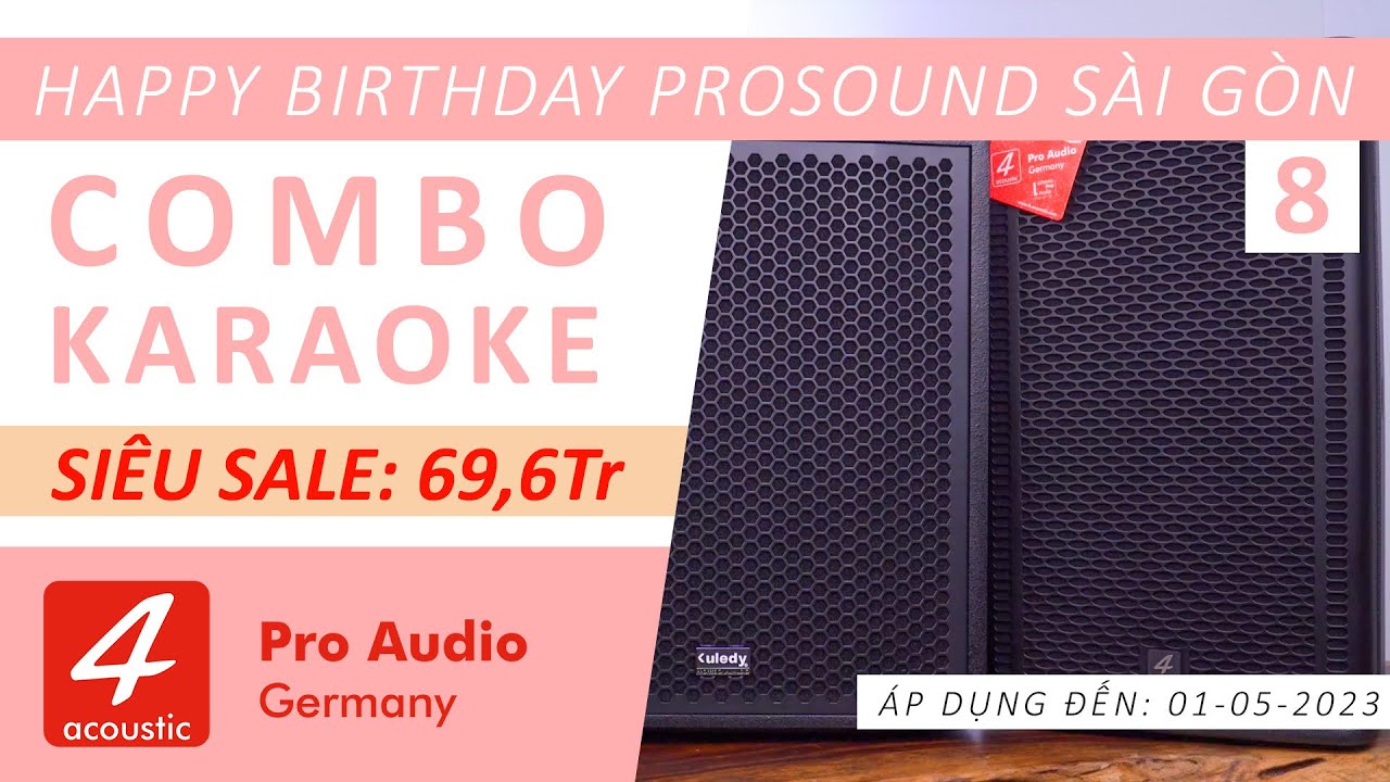 Dàn Loa Karaoke Gia Đình 4Acoustic Si12 | SIÊU SALE Sinh Nhật PRO Sound Sài Gòn
