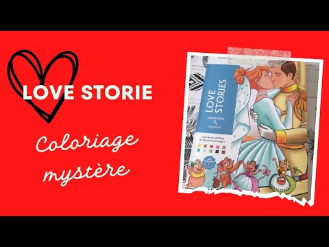 { flip through} LOVE STORIES coloriage mystère