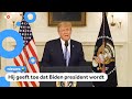 Trump legt zich neer bij verkiezingsuitslag