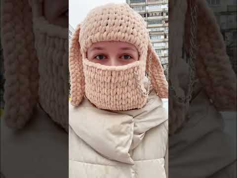 DIY Как сделать балаклаву из пряжи Alize Puffy Fine своими руками | #shorts