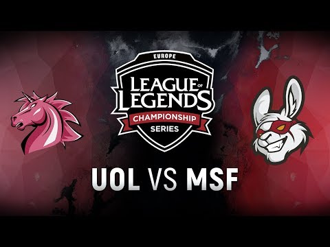 UOL vs. MSF - Week 9 Day 2 | EU LCS Spring Split |  Unicorns of Love vs. Misfits Gaming (2018)