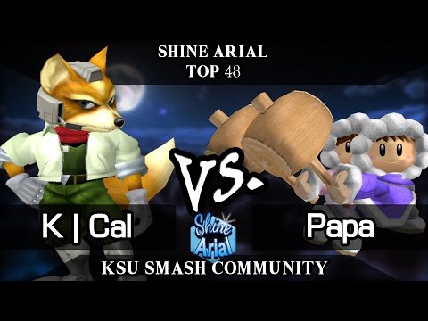 Shine Arial -  K | Cal (Fox) vs Papa (Icies) -  Melee Top 48