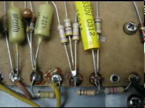 Restoring hotrodding and servicing a trashed vintage amplifier
