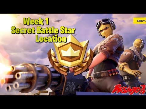Fortnite SEASON 9 Week 1 Secret Battle Star Location (FREE TIER!)