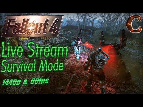 Fallout 4 Live Stream Survival Mode, 1440p 60fps Part 55: Fallout 76 Preparations + Audience Choice!