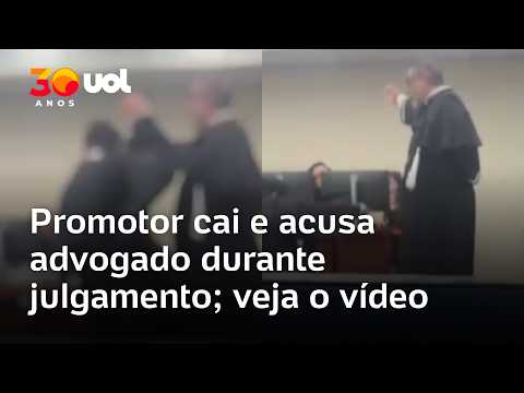 Promotor cai e acusa advogado, que alega simulação ‘à lá Neymar’ em júri