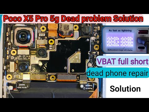 Thumbnail for Poco X5 pro 5g dead problem Solution I Poco X5 pro vbat full short repair