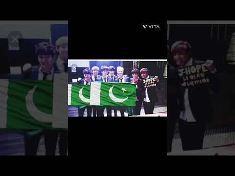 bts  with Pakistan  flag #shorts #youtube #btsarmy #
