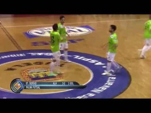 Gol Sergio (3-2) en Aspil Vidal Ribera Navarra - Palma Futsal. Cuartos de Final PlayOff