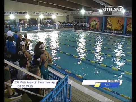 Serie 2 dei 200 Misti  Assoluti Femmine Agonisti - Meeting di Halloween 2013 9 Trofeo citta' di Ros