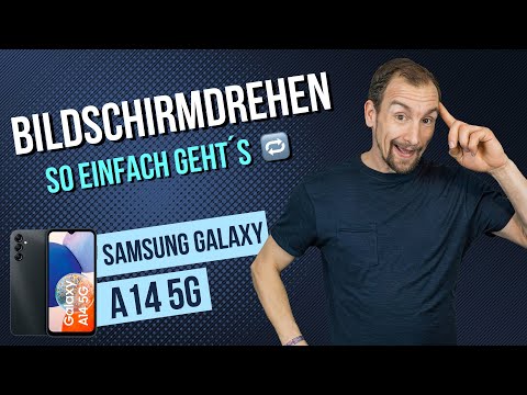 Samsung Galaxy A14 - Bildschirm drehen / Ausrichtungssperre aktivieren • 📱 • 🔄 • 🙅🏼‍♂️ • Anleitung