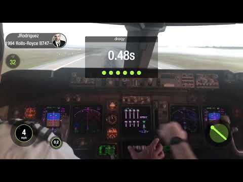 B747-400 acceleration performance