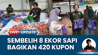 8 Ekor Sapi Disembelih Dewan Masjid Indonesia Sulteng, Berbagi 420 Kupon Daging Kurban
