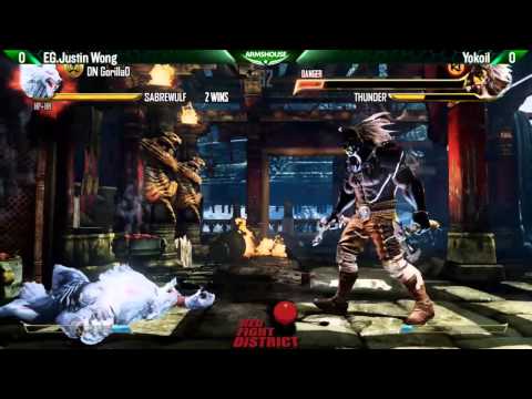 EG Justin Wong (Sabrewulf) vs Yokoil (Thunder) - KI RFD14