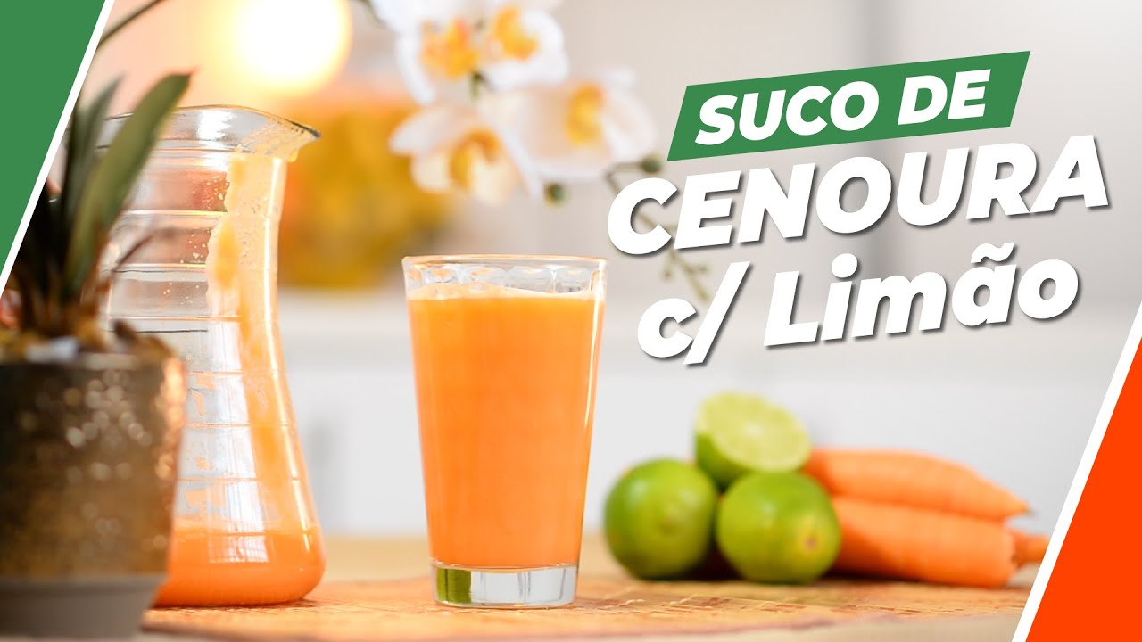 Como fazer Suco de Cenoura com Limão e Principais Benefícios