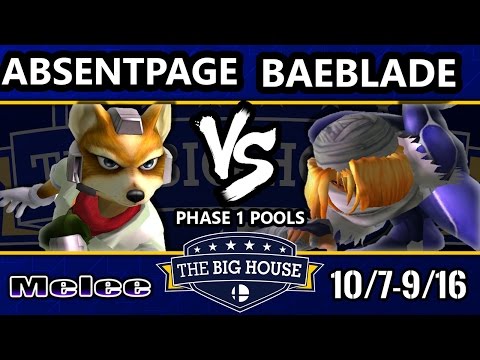 TBH6 SSBM - PNDA | Absentpage (Fox) Vs. Baeblade (Shiek) Smash Melee Pools