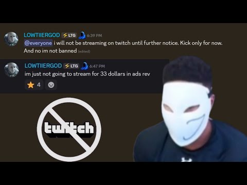 "Baller" LowTierGod Suspends Twitch Streams For Getting AD Revenue Robbed By Them + Blooped In SF4