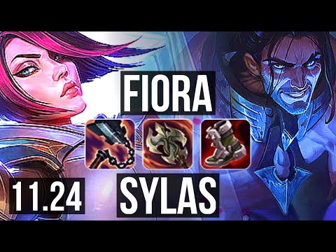 FIORA vs SYLAS (TOP) | 14/1/5, 10 solo kills, Legendary, 400+ games | KR Diamond | 11.24