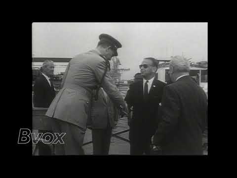 Secrétaire général ONU : Hammarskjöld en visite au Congo belge