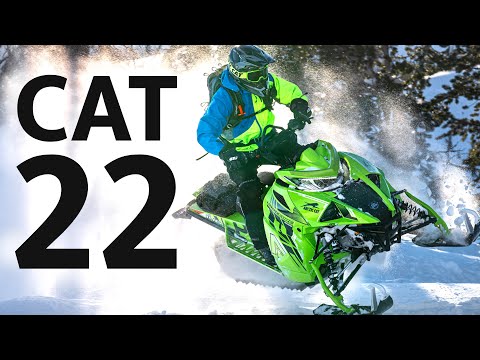 Arctic Cat 2022 mountain sleds in action