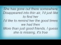 Eric Clapton - Missing Person Lyrics