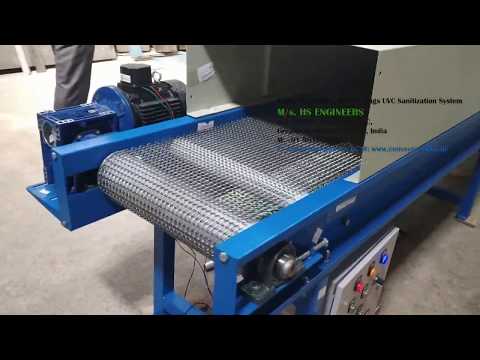 Vegetable UV Sterlization Disinfectant Conveyor System