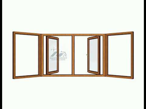 Bay / Bow Window - Golden oak Laminated