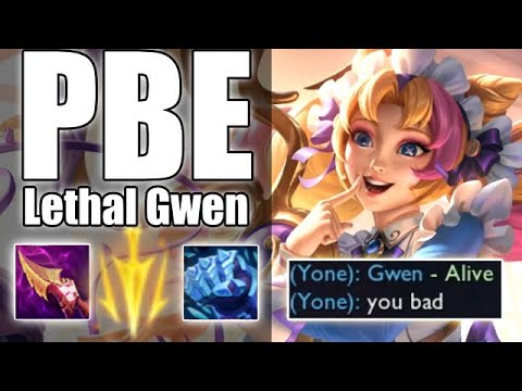 PBE Lethal Tempo Gwen and the PBE Gremlins - Cafe Cuties Gwen Jungle - League of Legends