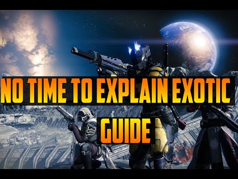 Destiny Taken King - How To Get 'No Time to Explain' Exotic Pulse Rifle (The Taken King)