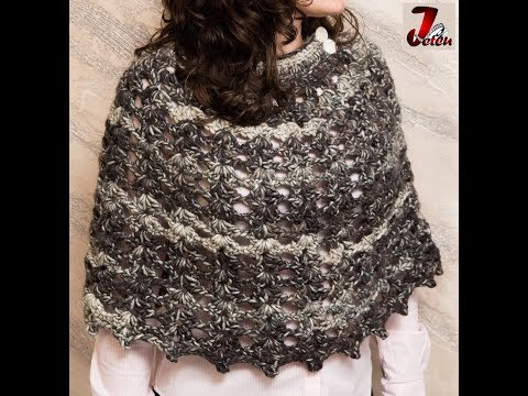 Poncho crosetat - model 2