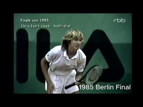 1985 Berlin Final Chris Evert vs Steffi Graf Championship Points