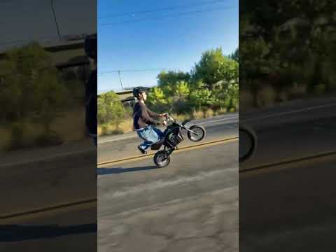 Modded razor wheels #mx650 #razor #surron #bikelife #wheelie #ebike