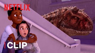 Race to Escape 🦖 Jurassic World Camp Cretaceous | Netflix After School