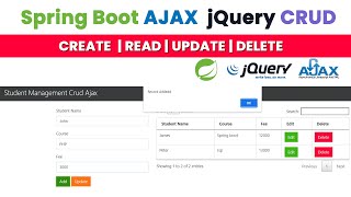 Download the video "Build a COMPLETE Spring Boot AJAX jQuery CRUD Application in MINUTES!"