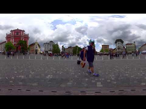 Experimente Ljubljana em 360º Descubra a praça Prešernov trg