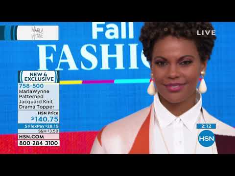 MarlaWynne Patterned Jacquard Knit Drama Topper