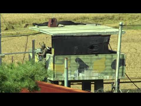 北朝鮮が非武装地帯を越えて南に亡命の可能性 (North Korean crossed DMZ in possible defection to South)