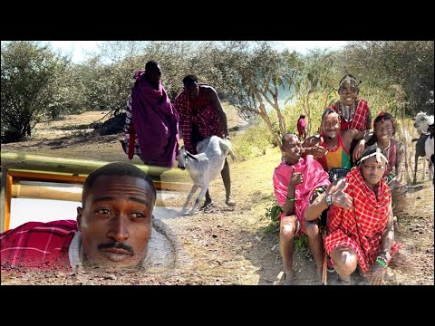 Epic day in the Masai village roasting,a whole goat with the people