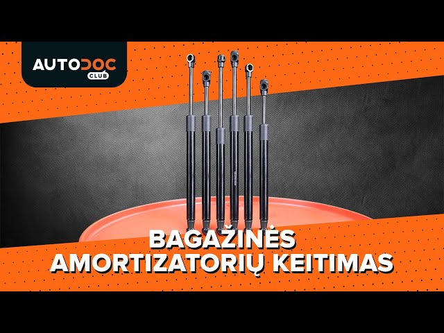 Peržiūrėkite vaizdo įrašo vadovą, kaip pakeisti FORD S-MAX Bagazines Amortizatorius
