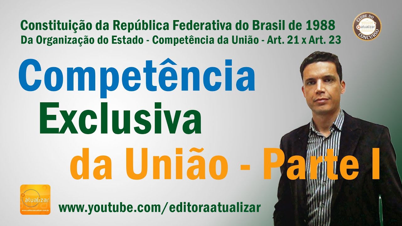 CF88 - Art. 21 (Competência Material Exclusiva da União - Parte I)