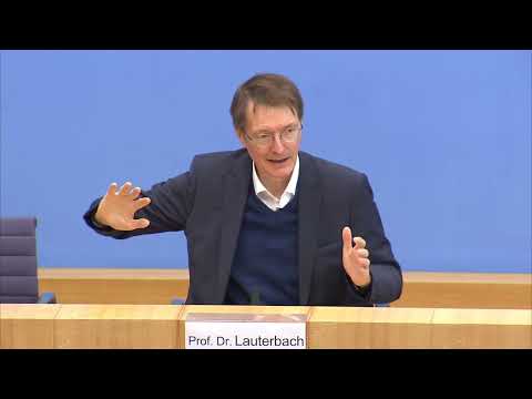 Bundesgesundheitsminister Prof. Karl Lauterbach zur aktuellen Corona-Lage am 18.02.2022