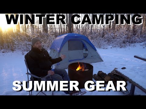 Winter Camping Using Cheap Summer Gear, Is It Possible?