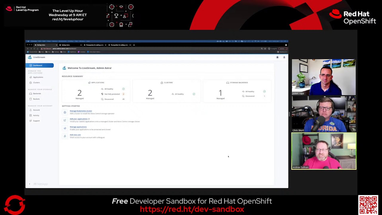 NetApp Astra Control protects Red Hat OpenShift workloads