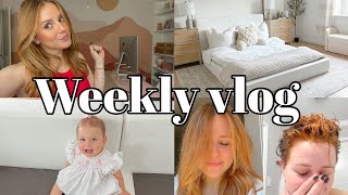 VLOG: hair transformation, cloud bed dupe review, bedroom makeover