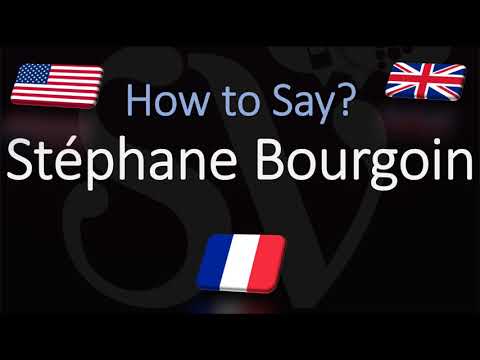 How to Pronounce Stéphane Bourgoin? (CORRECTLY) French Pronunciation (Native Speaker)