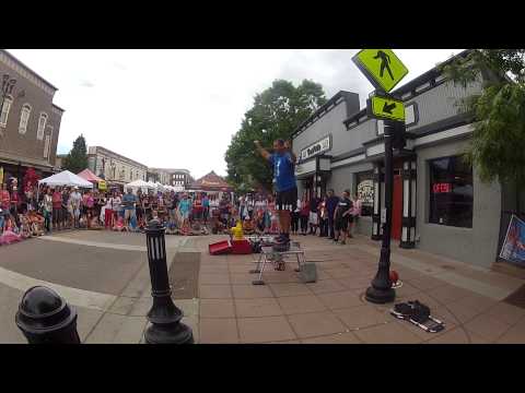 Juggling and Balancing act at Parker Days, CO